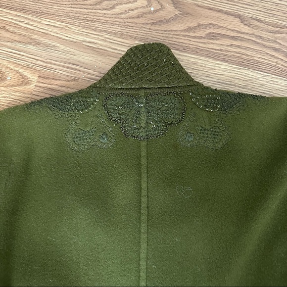 LINDA ALLARD / ELLEN TRACY • Green Embroidered Jacket - Picture 6 of 6